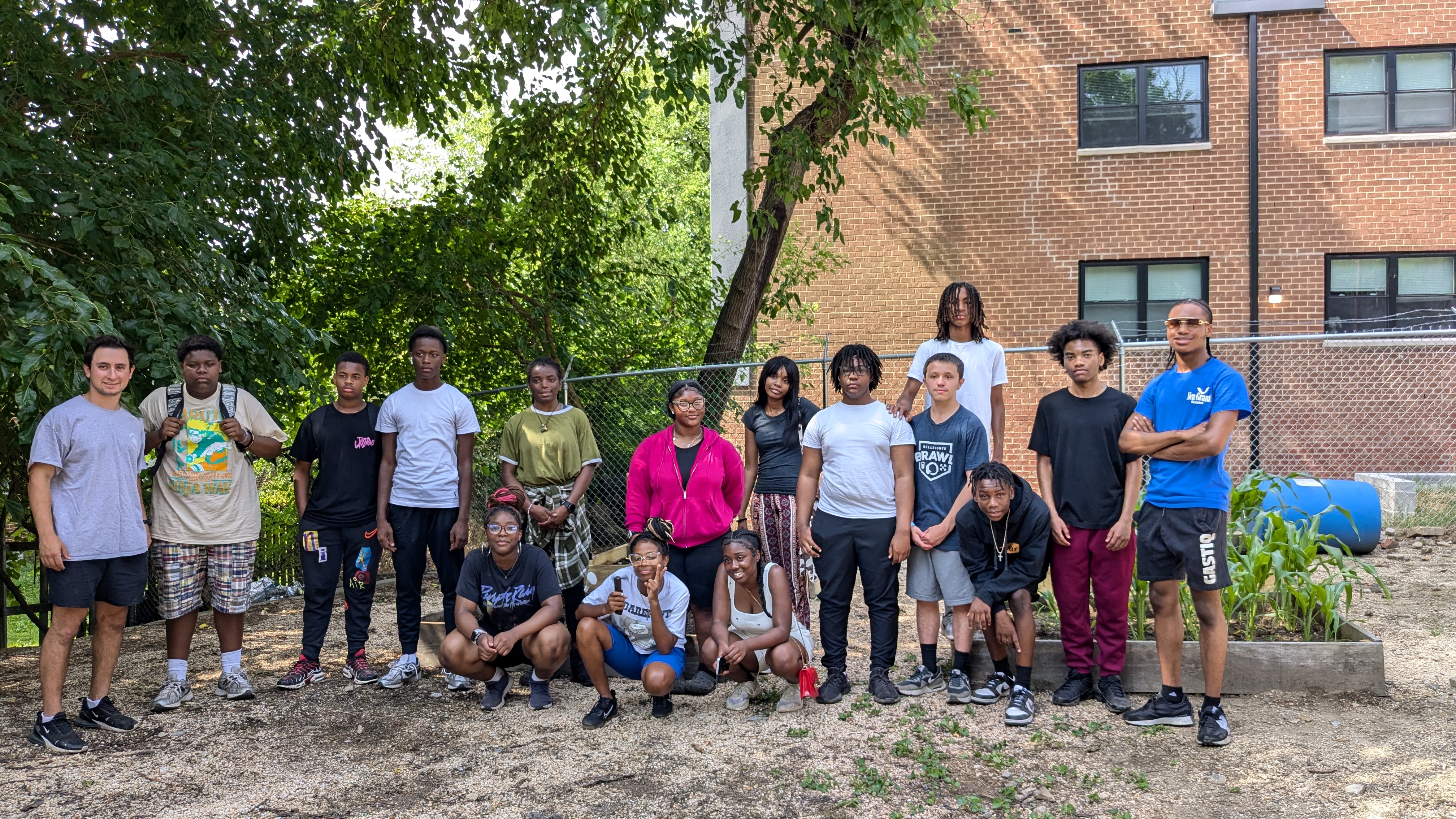 City of Wilmington Jobs Program interns build and plant a community garden in the City.