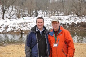Andrew Homsey with Jim Jordan at the Brandywine Red Clay Alliance Polar Plunge Feb 2017