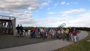 Bicycle tour of Newark water projects at 3rd DWRI Conference, Oct 2015