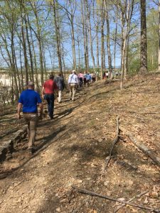 Brandywine Christina Watershed Cluster conducts Hoopes Reservoir field recon May 15 2018