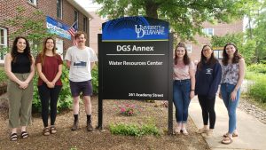 DWRC Interns Michaella Becker Env Eng Alyssa Cortese Env Sci Liam Warren Energy Env Pol Chelsea Caplinger Poli Sci Rebecca Steiner Pub Pol Natalie Zimmerman Geol
