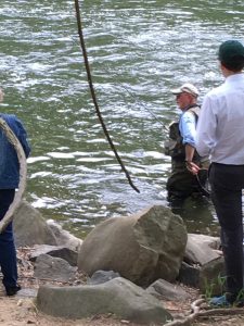 Ed ODonnell catches another shad on the Brandywine Apr 29 2021
