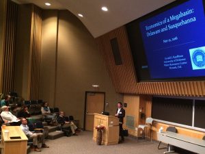Jerry Kauffman speaks at 11th Susquehanna River Symposium at Bucknell, Nov 2016