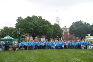 Rally Participants in front of Leg Hall, 6.22.2017
