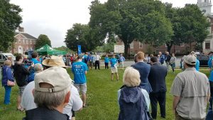 Rally Participants in front of Leg Hall, 6.22.2017