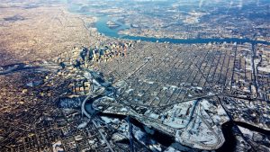 Aerial view of Philadelphia, 2016