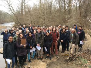 UAPP 411 Regional Watershed Management White Clay Creek Field Recon Dam 5 Feb 26 2020