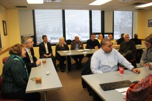 UD President Dennis Assanis meets the Biden School Faculty, Dec 15, 2017