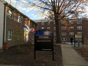 UDWRC Offices at sundown on Delaware Day, Dec 7 2018