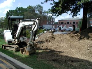 UD Rain Garden Ob Deck installation, Sep 2005