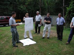 Water supply talk at Newark intake, Aug 2002