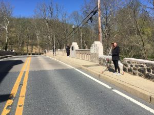 CIEG 467 667 Streampower Field Survey Rockland Rd. Bridge on the Brandywine ( Apr 8, 2025)