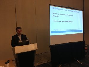Cooper Feeny at UCOWR NIWR 60th Conference St. Louis Oct 2024