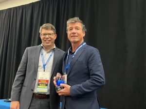 Gerald McAdams Kauffman completes Board Term with UCOWR President Dr. Jeffrey Peterson at Univ. of Minnesota (Jun 3, 2025)