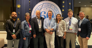 Delaware colleagues at AWRA UCOWR NIWR 60th Conference St Louis MO (Oct 1, 2024)